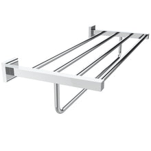 Load image into Gallery viewer, RUACQ 24inch Towel Rack, Square Base, SUS 304 Stainless Steel, Heavy Duty, Brushed Nickel, CQ-8831-N