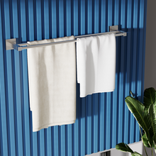 Load image into Gallery viewer, RUACQ 24inch Towel Rack, Square Base, Steeless Steel, Brushed Nickel, CQ-87002-N