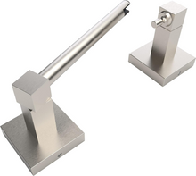 Load image into Gallery viewer, RUACQ Toilet Paper Holder Wall Mounted, Double Post Pivoting, Stainless Steel and Zinc Alloy, Brushed Nickel, CQ-87010C-N