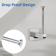 Load image into Gallery viewer, RUACQ Toilet Paper Holder Wall Mount,Square Base,Stainless Steel, Chrome,CQ-87010A-C