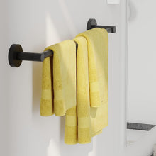 Load image into Gallery viewer, RUACQ Adjustable Towel Bar 13.7 to 24 inch, Stainless Steel, Wall Mounted, Matte Black, CQ-51501S-B