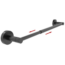 Load image into Gallery viewer, RUACQ Adjustable Towel Bar 13.7 to 24 inch, Stainless Steel, Wall Mounted, Brushed Nickel, CQ-51501S-N