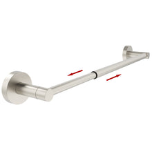 Load image into Gallery viewer, RUACQ Adjustable Towel Bar 13.7 to 24 inch, Stainless Steel, Wall Mounted, Brushed Nickel, CQ-51501S-N
