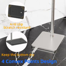Load image into Gallery viewer, RUACQ Toilet Paper Holder Stand with Post Pivoting Design, Stable Weighted Base, SUS304 Stainless Steel, Brushed Nickel, CQ-4801-N