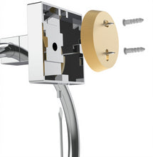 Load image into Gallery viewer, RUACQ Hand Towel Ring Wall Mounted, Square Base, Stainless Steel, Heavy Duty, Chrome, CQ-87011-C