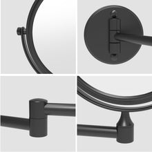 Load image into Gallery viewer, Wall-Mount Makeup Mirror Matte Black Series-211