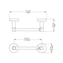 Load image into Gallery viewer, Double Post Pivoting Toilet Paper Holder Matte Black 51510C-B