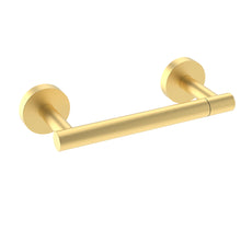 Load image into Gallery viewer, Matte Black Double Post Pivoting Wall Mounted Stainless Steel Toilet Paper Holder for Bathroom RV, by FIXSEN