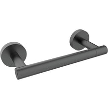 Load image into Gallery viewer, Matte Black Double Post Pivoting Wall Mounted Stainless Steel Toilet Paper Holder for Bathroom RV, by FIXSEN