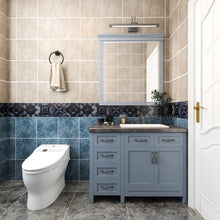 Load image into Gallery viewer, Matte Black Round Pivoting Toilet Paper Holder Set