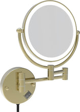 Load image into Gallery viewer, LED Wall-Mount Makeup Mirror Matte Grey 7X Magnification