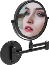 Load image into Gallery viewer, Wall-Mount Makeup Mirror Matte Black Series-211