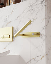 Load image into Gallery viewer, RUACQ Adhesive Toilet Paper Holder, Double Post Pivoting, Stainless Steel, Brushed Nickel, CQ-71710MD-N

