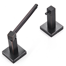 Load image into Gallery viewer, RUACQ Toilet Paper Holder Wall Mounted, Double Post Pivoting, Stainless Steel and Zinc Alloy, Matte Black, CQ-87010C-B
