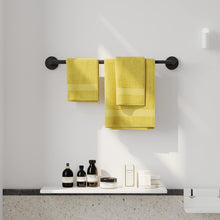 Load image into Gallery viewer, RUACQ Adjustable Towel Bar 13.7 to 24 inch, Stainless Steel, Wall Mounted, Matte Black, CQ-51501S-B
