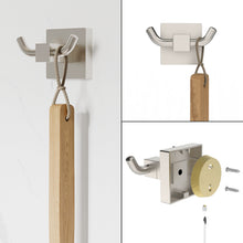 Load image into Gallery viewer, RUACQ 4 Pieces Bathroom Hardware Set, Toilet Paper Holder, Towel Ring, Towel Hook, 18-inch Towel Bar, Stainless Steel and Zinc Alloy, Beushed Nickel, CQ-870N-4P
