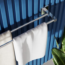Load image into Gallery viewer, RUACQ 24inch Towel Rack, Square Base, Steeless Steel, Chrome, CQ-87002-C
