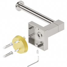 Load image into Gallery viewer, RUACQ Toilet Paper Holder Wall Mount,Square Base,Stainless Steel, Brushed Nickel,CQ-87010A-N

