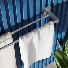 Load image into Gallery viewer, RUACQ 24inch Towel Rack, Square Base, Steeless Steel, Brushed Nickel, CQ-87002-N
