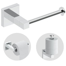 Load image into Gallery viewer, RUACQ Toilet Paper Holder Wall Mount,Square Base,Stainless Steel, Brushed Nickel,CQ-87010A-N
