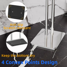 Load image into Gallery viewer, RUACQ Toilet Paper Holder Stand with Storage for 4 Rolls, Post Pivoting Design, Stable Weighted Base, SUS304 Stainless Steel, Chrome, CQ-4802-C
