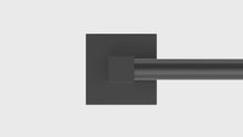 Load and play video in Gallery viewer, RUACQ Adjustable Towel Bar 13.8 to 24 inch, Square Base, Stainless Steel, Matte Black, CQ-87001S-B
