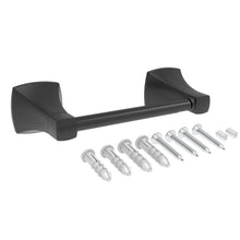 Load image into Gallery viewer, Double Post Pivoting Toilet Paper Holder Matte Black 97410C-B
