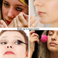 Load image into Gallery viewer, LED Wall-Mount Makeup Mirror Brushed Nickel 10X Magnification
