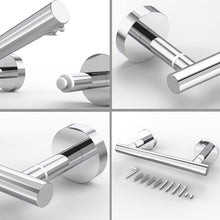 Load image into Gallery viewer, Double Post Pivoting Toilet Paper Holder Brushed 71710-N
